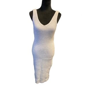 Finders Women's Grey Ribbed Knit Dress Size XXS